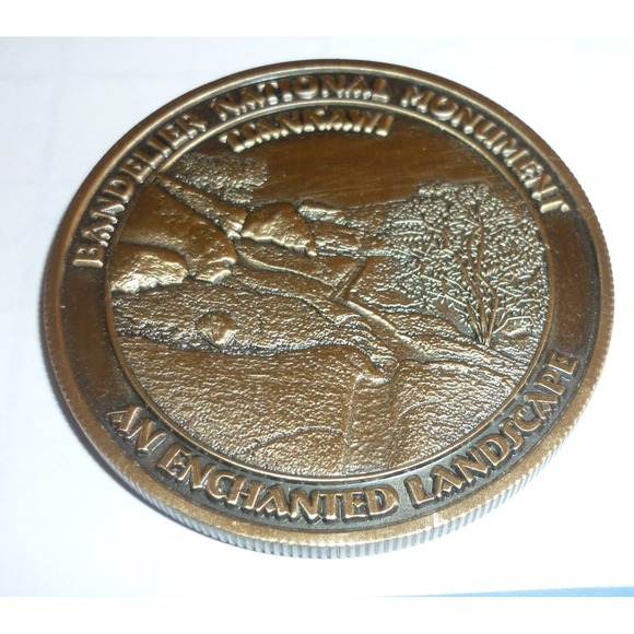 Bandelier National‎ Monument Enchanted Landscape 1916 National Park Service Coin